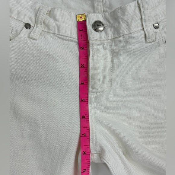 Paige White Venice Capri Pants Lightly Distressed Cropped Women's Size 29 - Picture 4 of 8